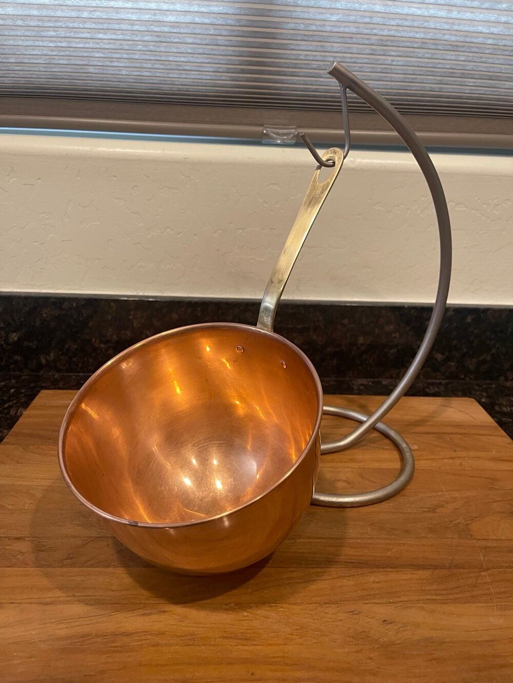 Vintage Copper ODI Mixing Bowl w/Brass Handle